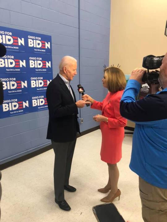 Colleen Marshall with President Joe Biden (NBC4)