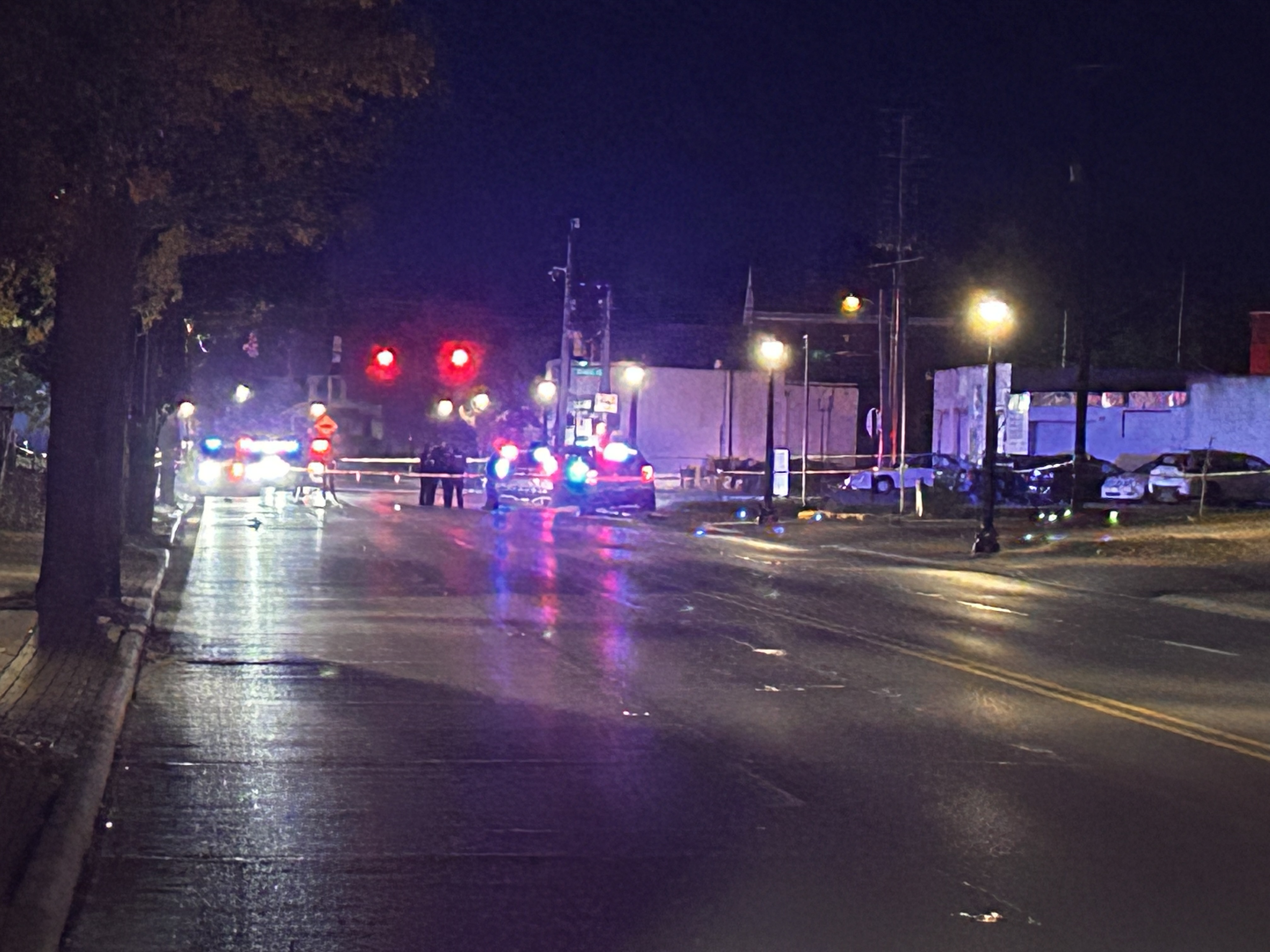 Scene of a hit-skip crash in South Linden on Thursday, Oct. 24, 2024. (NBC4)