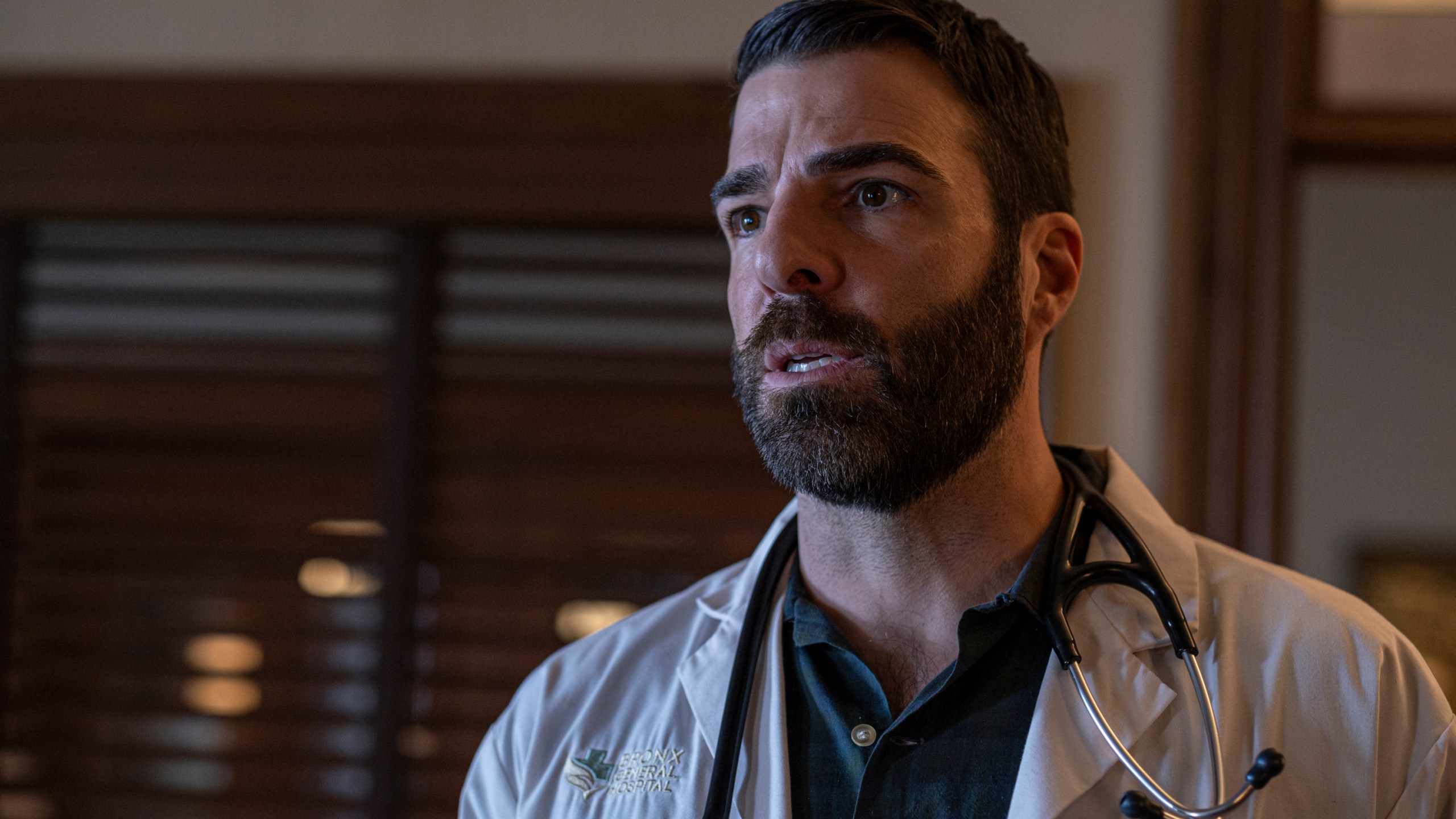 BRILLIANT MINDS -- "The Lost Biker" Episode 103 -- Pictured: Zachary Quinto as Dr. Oliver Wolf -- (Photo by: Rafy/NBC)