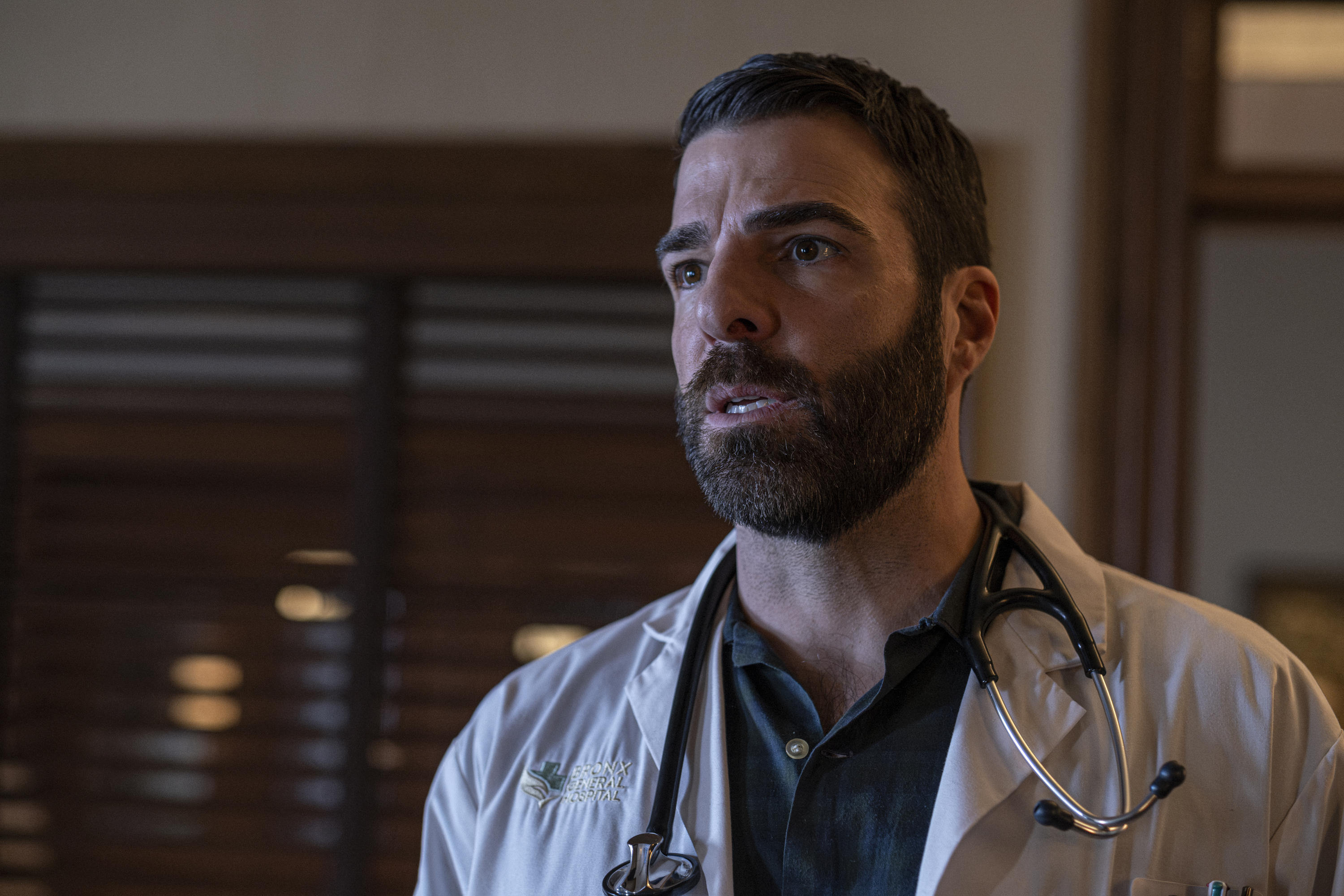 BRILLIANT MINDS -- "The Lost Biker" Episode 103 -- Pictured: Zachary Quinto as Dr. Oliver Wolf -- (Photo by: Rafy/NBC)