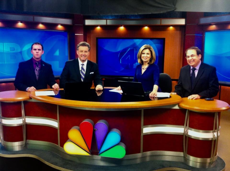 Colleen Marshall with, from left, Jerod Smalley, Cabot Rea and Ben Gelber in the mid 2000s (NBC4)