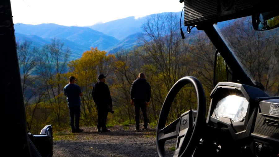 “On the Trail of Bigfoot: The Ancients” production still