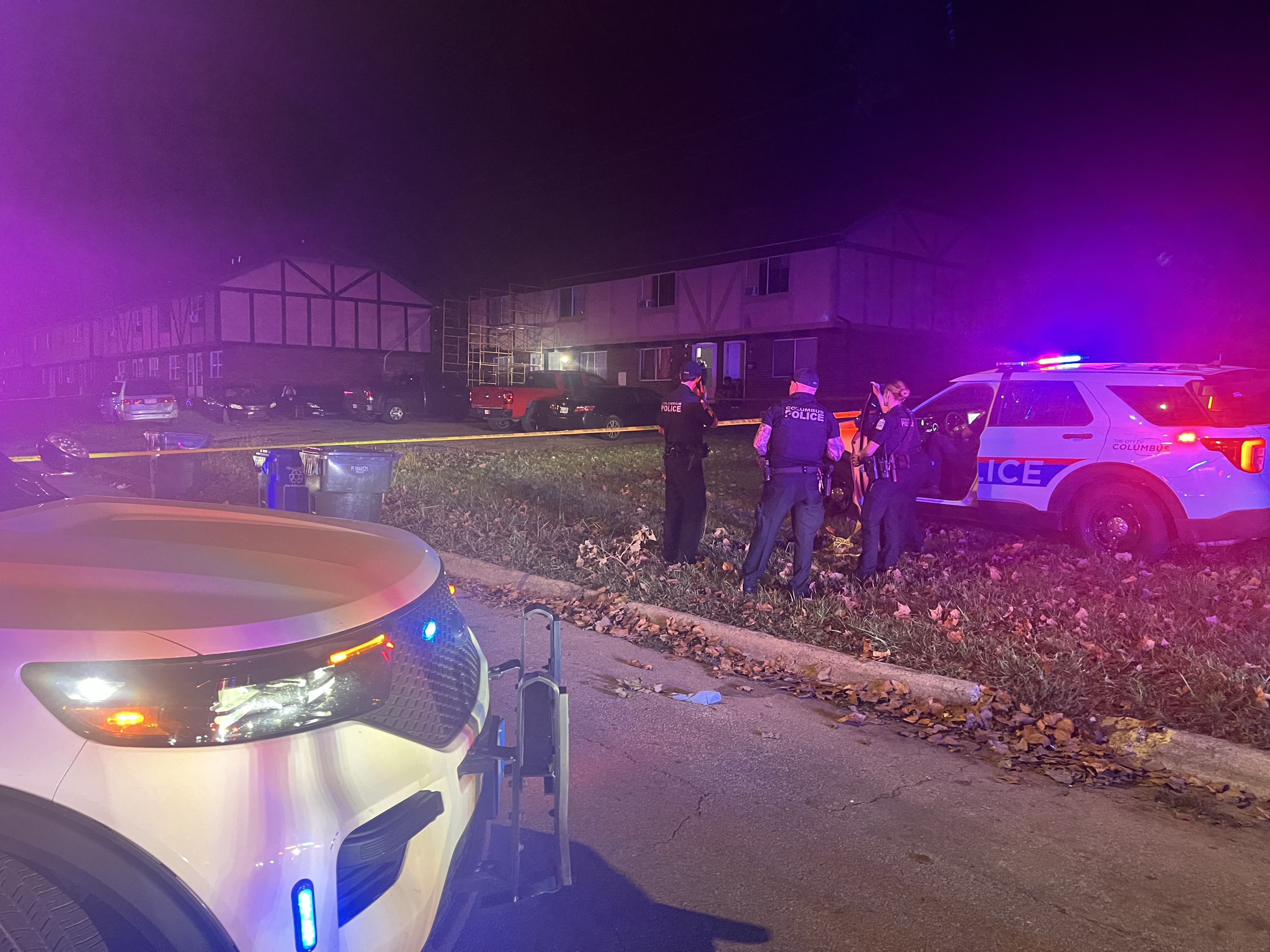 A shooting on the 500 block of Barnett Road has left one person in critical condition Thursday night, Oct. 3, 2024 (NBC4)