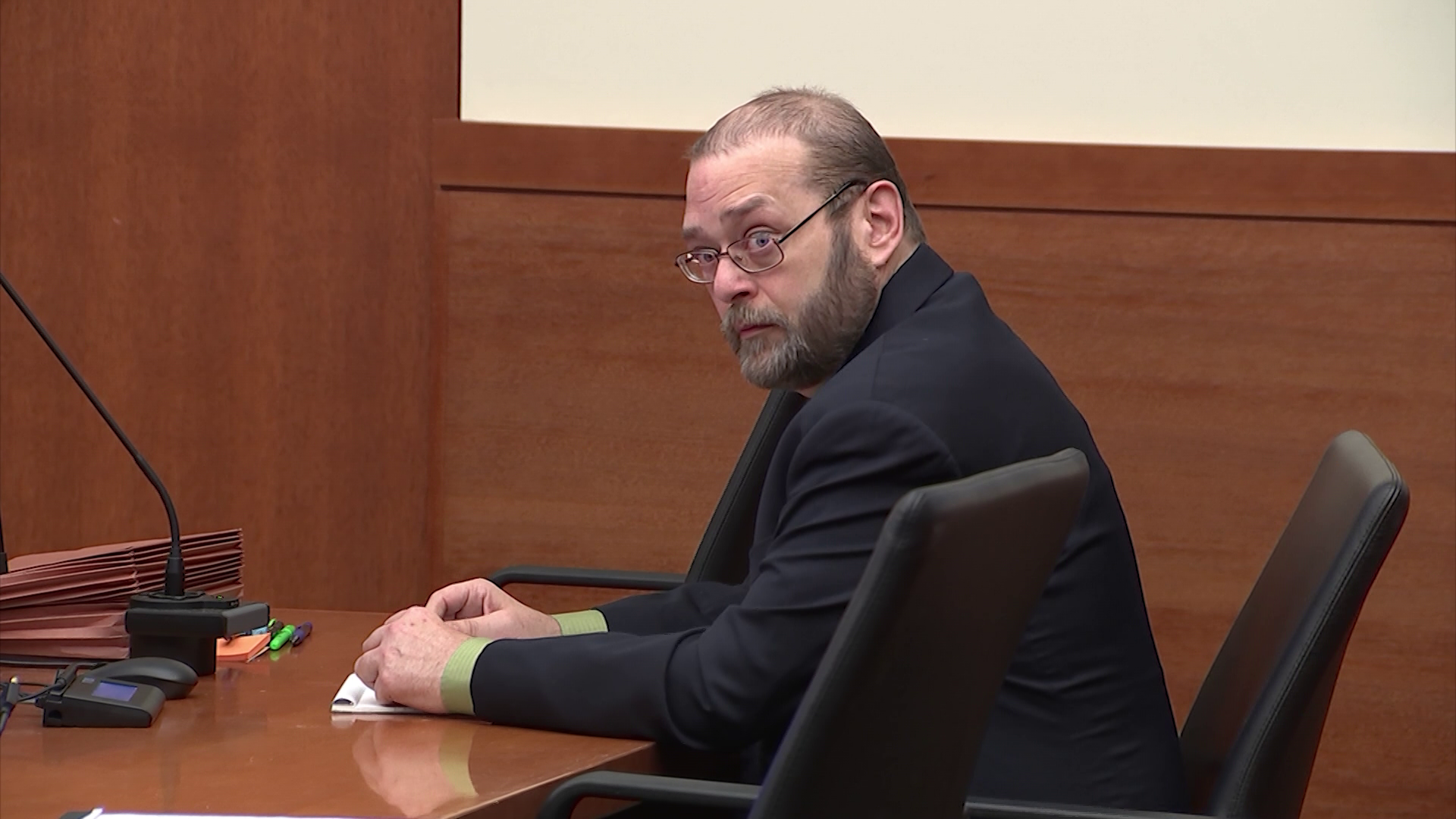 Former Columbus police officer Adam Coy at his trial for murder on Nov. 24, 2024. (NBC4)