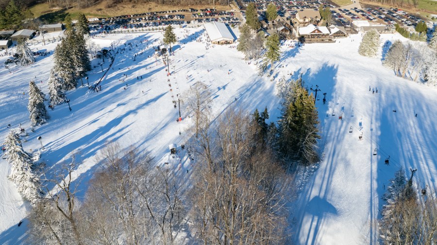 Aerial Beginners Lodge Snow Trails (Photo Courtesy/Snow Trails)