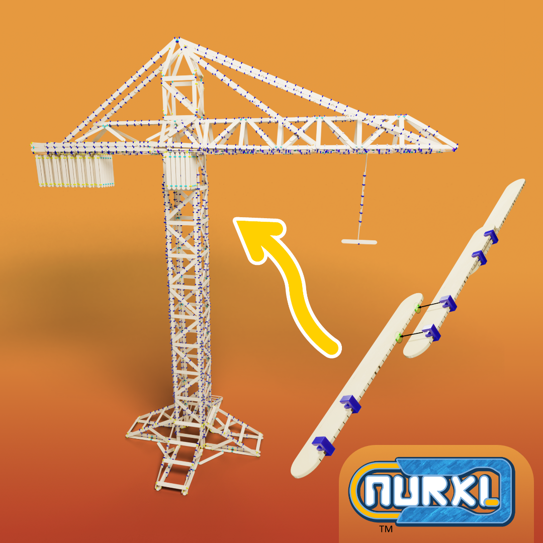 Nurkl building toy, crane