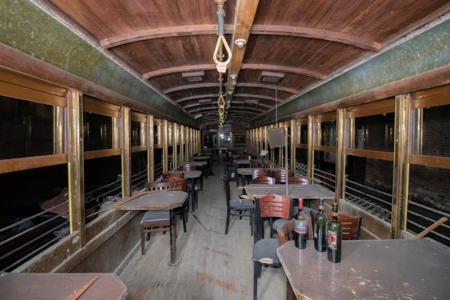 Inside the old Spaghetti Warehouse restaurant