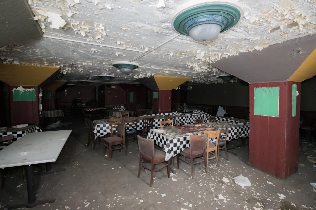 Inside the old Spaghetti Warehouse restaurant