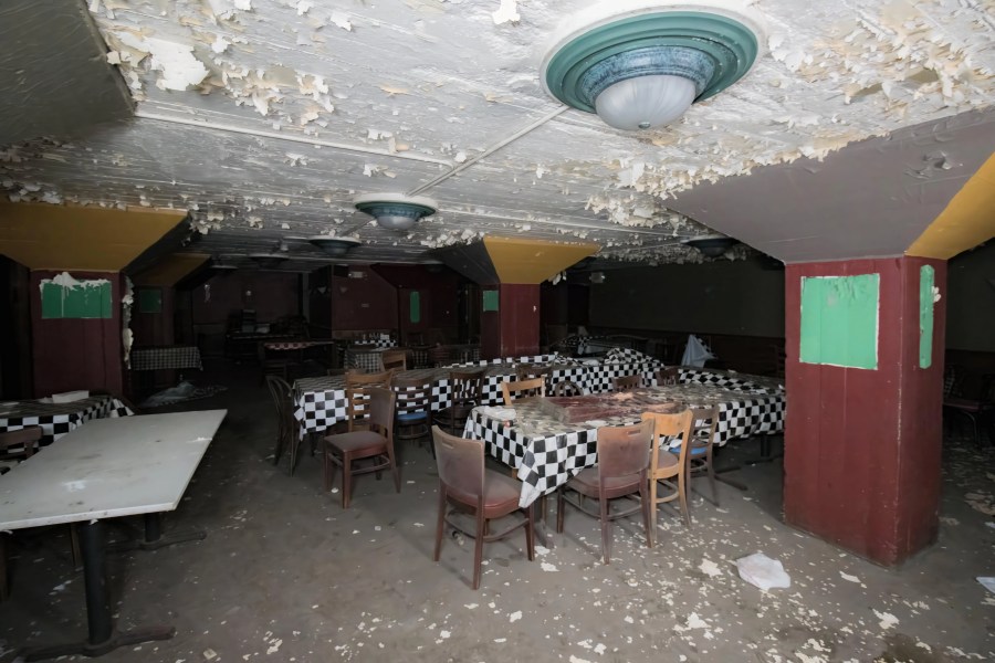 Inside the old Spaghetti Warehouse restaurant
