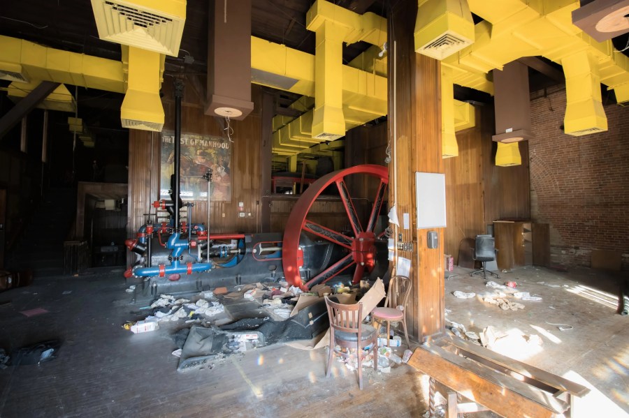 Inside the old Spaghetti Warehouse restaurant