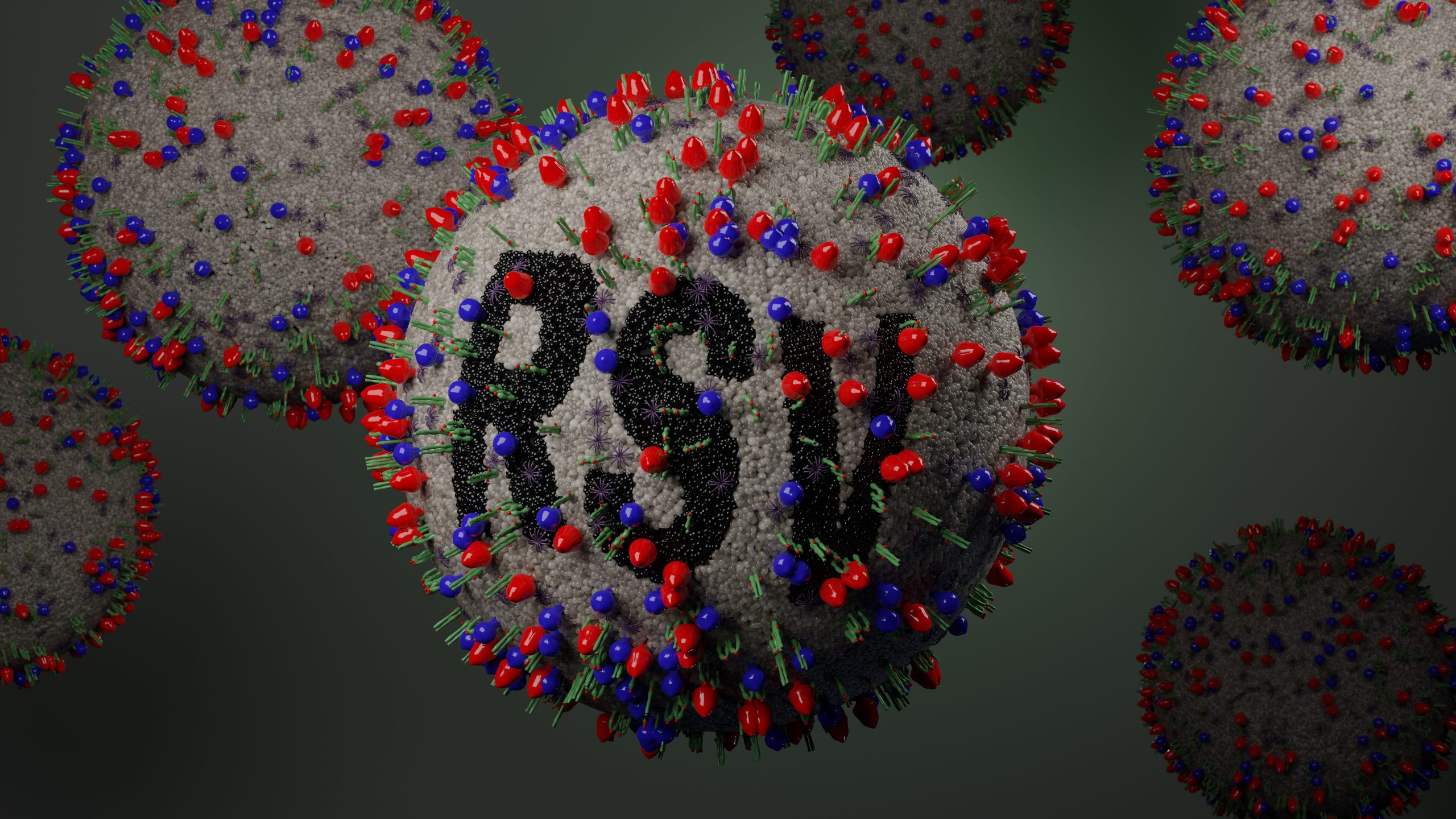 Illustration of Respiratory Syncytial Virus or RSV