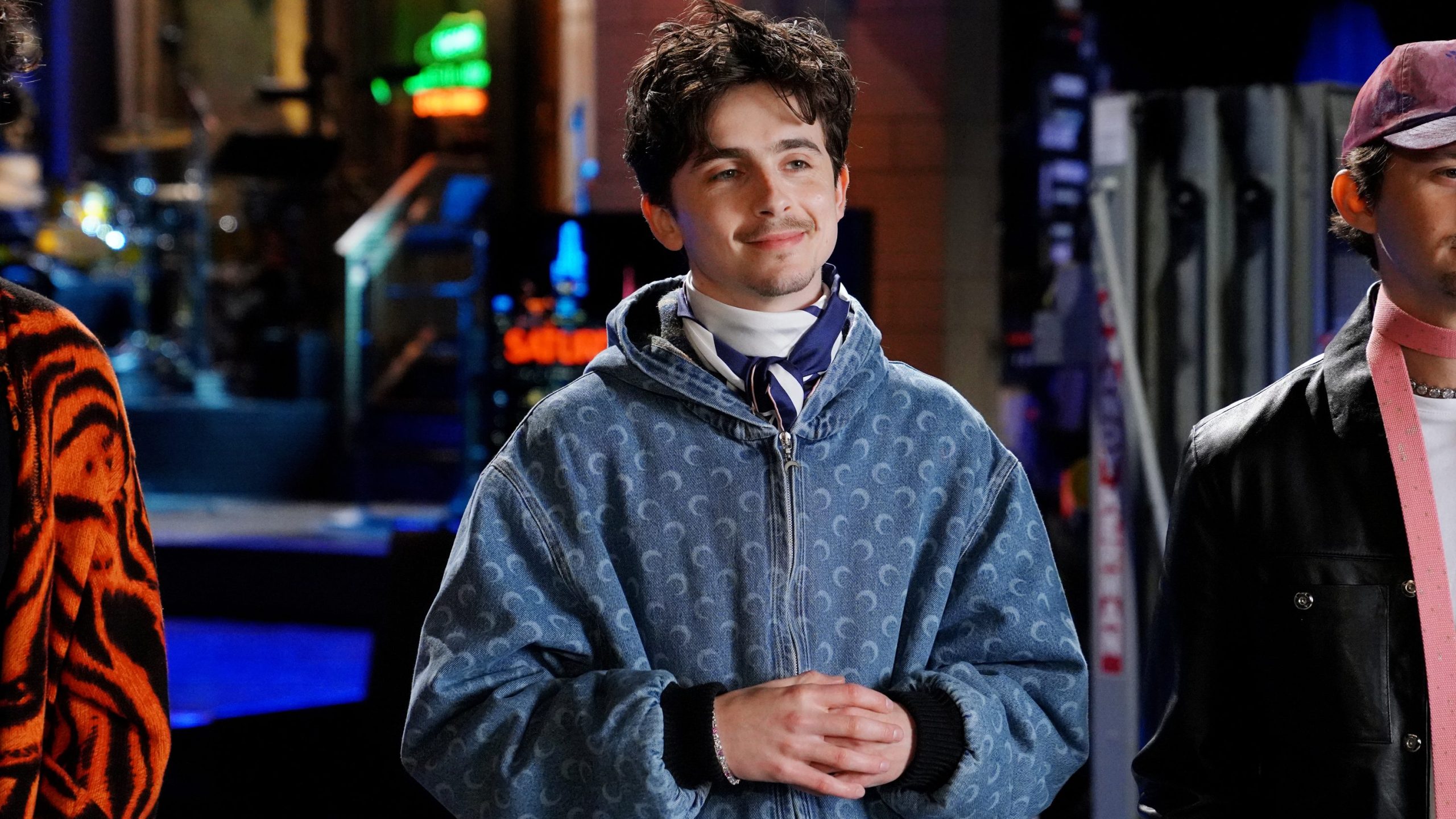 ATURDAY NIGHT LIVE -- Episode 1876 -- Pictured: Host Timothée Chalamet during Promos in Studio 8H on Tuesday, January 21, 2025 -- (Photo by: Rosalind O’Connor/NBC)