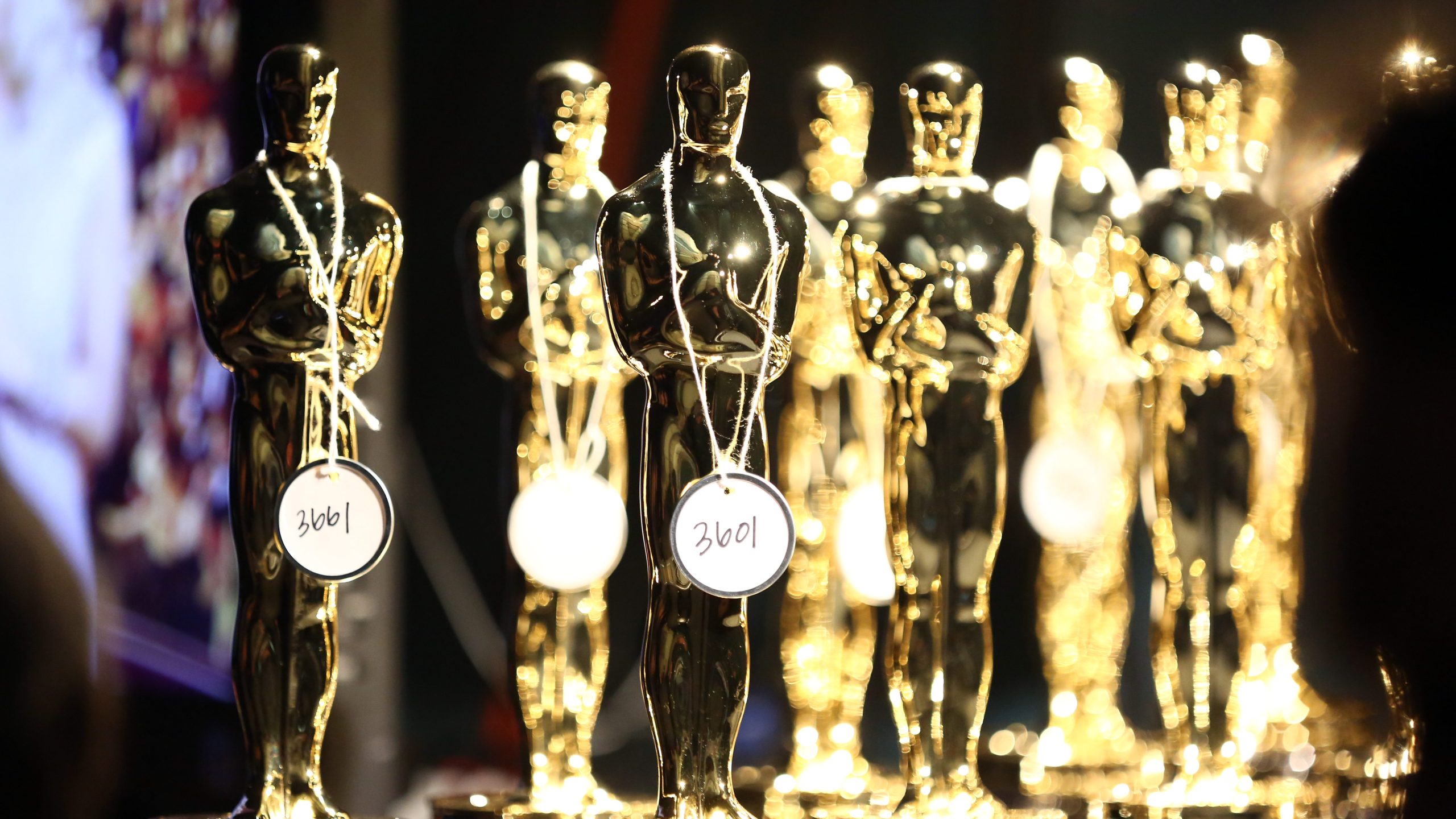 Oscar Statues backstage at the Oscars at the Dolby Theatre on Sunday Feb. 24, 2013, in Los Angeles.