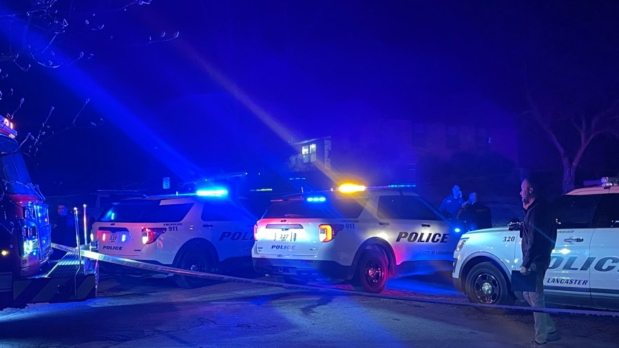 Scene of a reported "active situation" involving gunfire in Lancaster, Ohio, on Tuesday, Feb. 25, 2025. (NBC4)