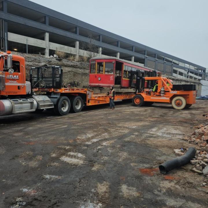 Spaghetti Warehouse trolley moved