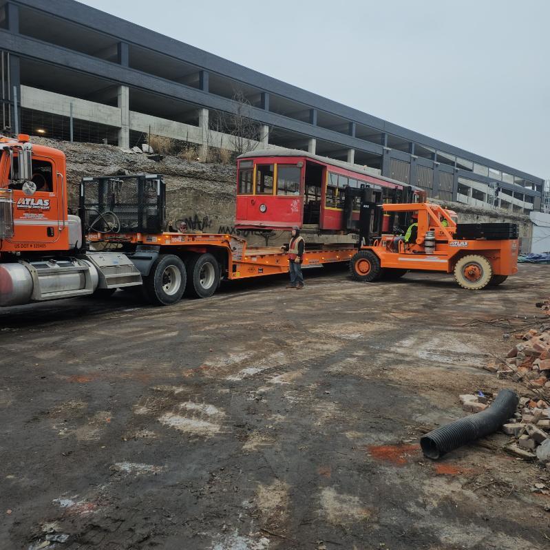 Spaghetti Warehouse trolley moved