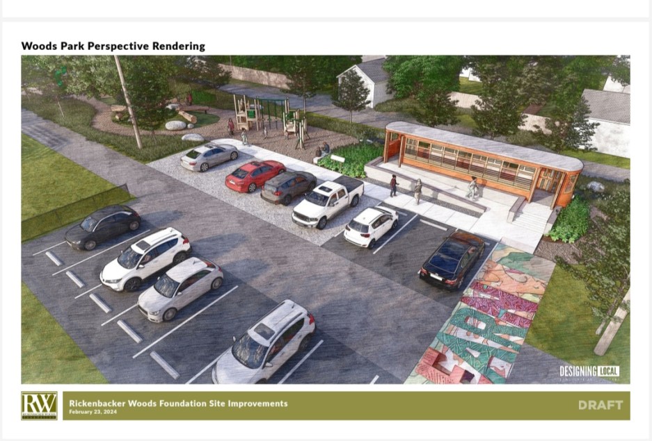 Rendering of improvements to Rickenbacker Woods Foundations