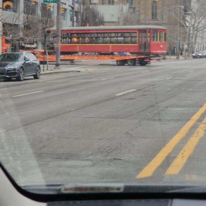 Spaghetti Warehouse trolley moved