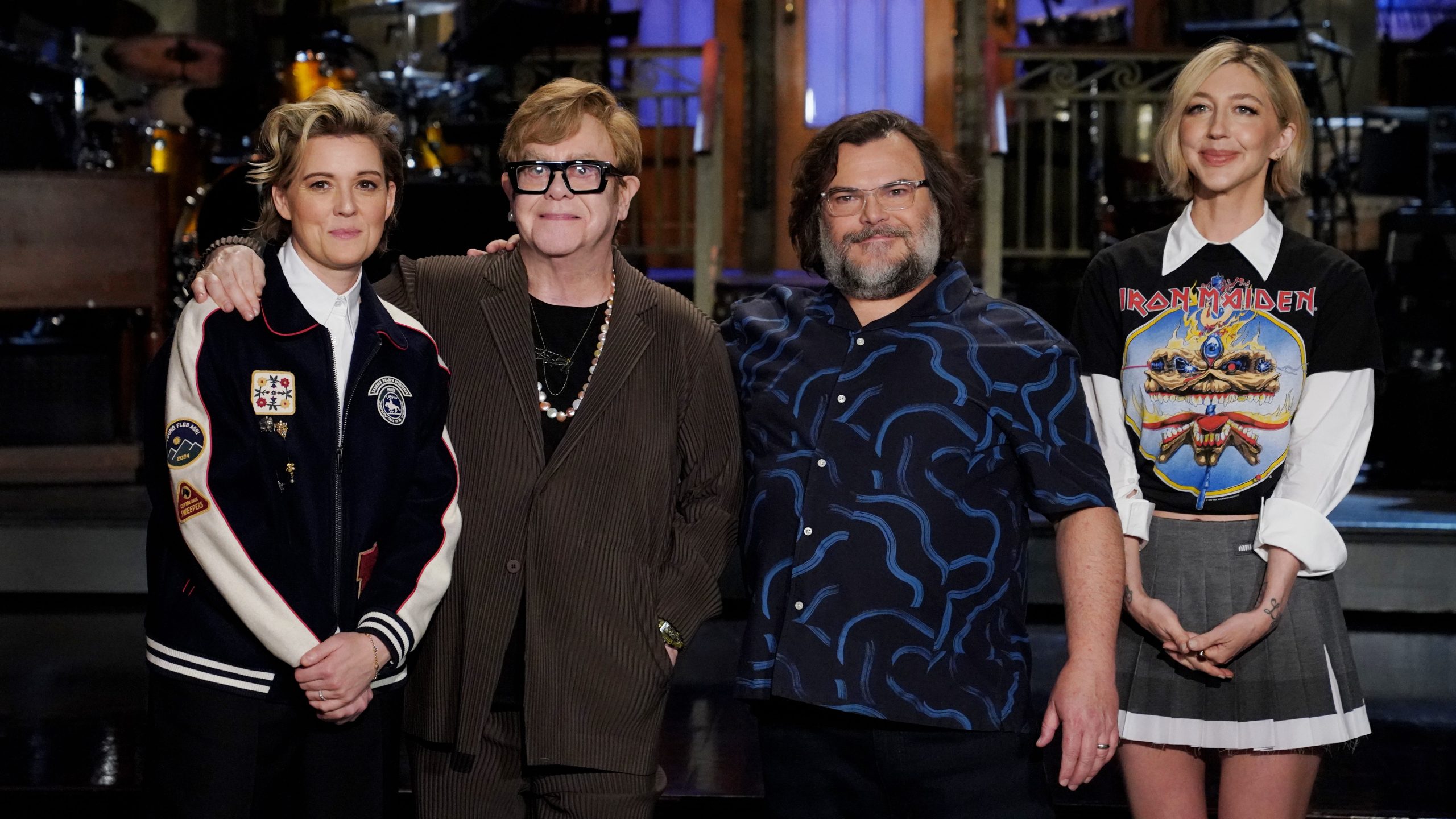 SATURDAY NIGHT LIVE — 1880, Jack Black, Elton John and Brandi Carlile -- Saturday 5th April 2025 -- (Photo By Rosalind O' Connor / NBC)