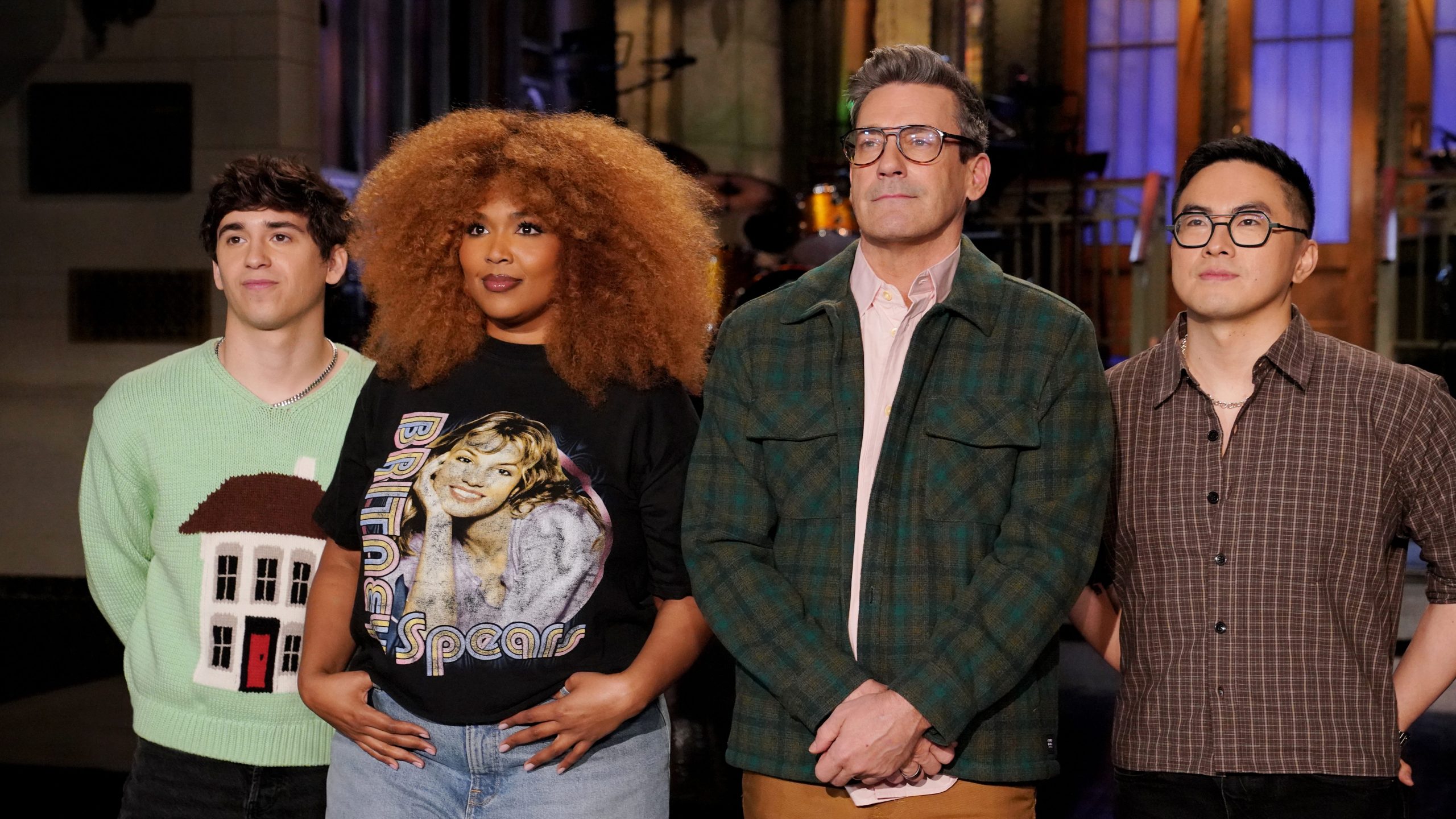 SATURDAY NIGHT LIVE — 1881, Jon Hamm, Lizzo -- Saturday 12th April 2025 -- (Photo By Rosalind O' Connor / NBC)
