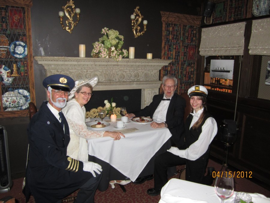 Inaugural 2012 Titanic tribute dinner at the Refectory