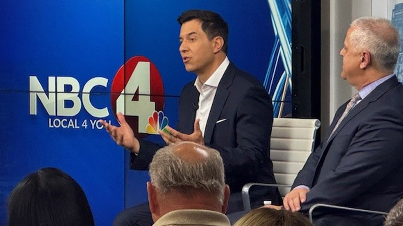 NBC Nightly News Anchor Tom Llamas at NBC4 in Columbus, Ohio, in May 2025 (Jerod Smalley / NBC4)