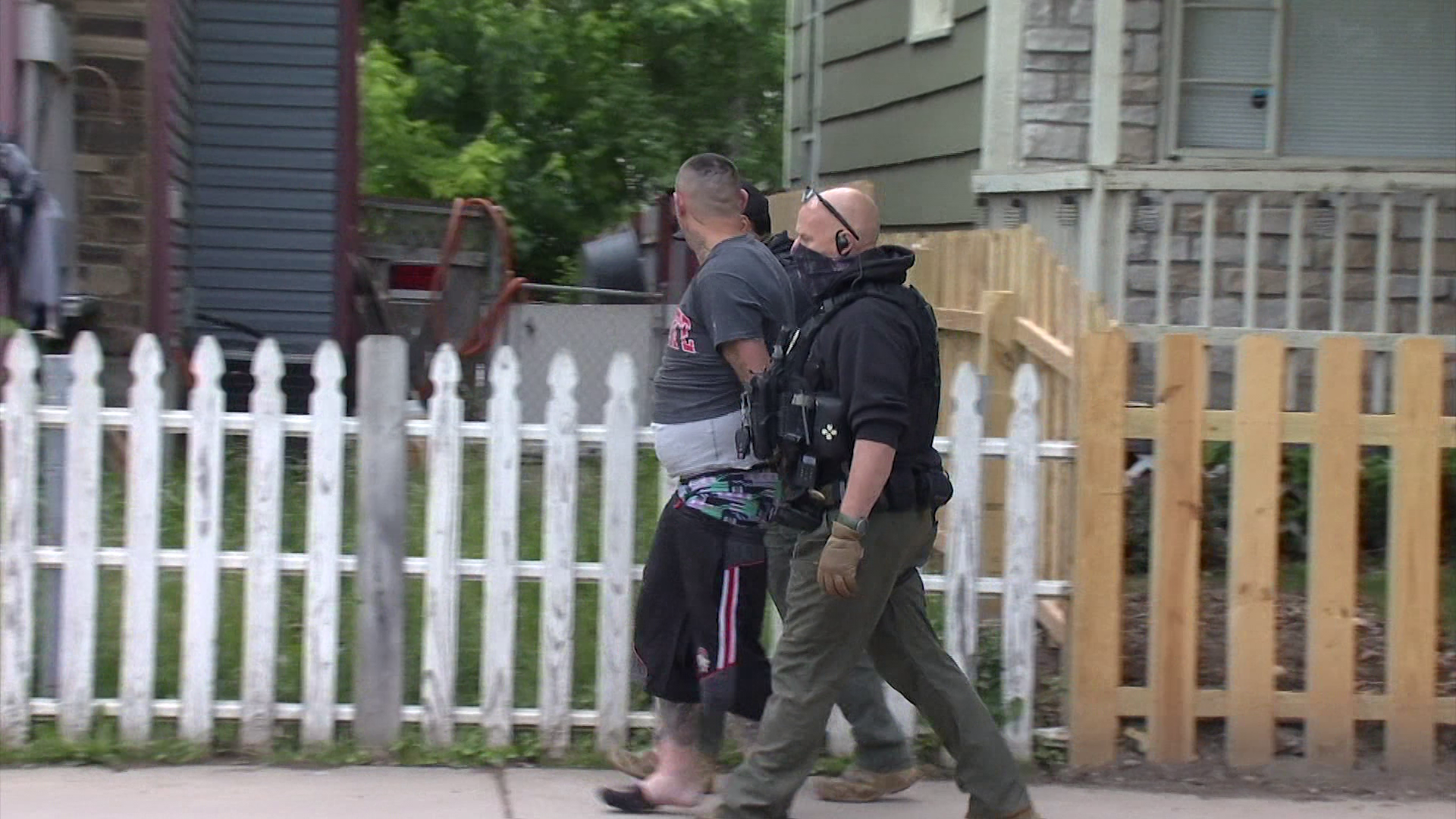 U.S. Marshals make arrest during operation in Columbus on Tuesday, May 20, 2025. (NBC4)