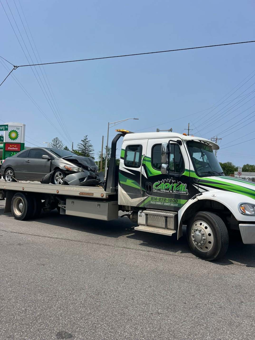 A Columbus Fire EMS Coordinator vehicle was involved in a crash in Franklin Township on Sunday, June 1, 2025. (PHOTO COURTESY FRANKLIN TOWNSHIP POLICE DEPARTMENT)