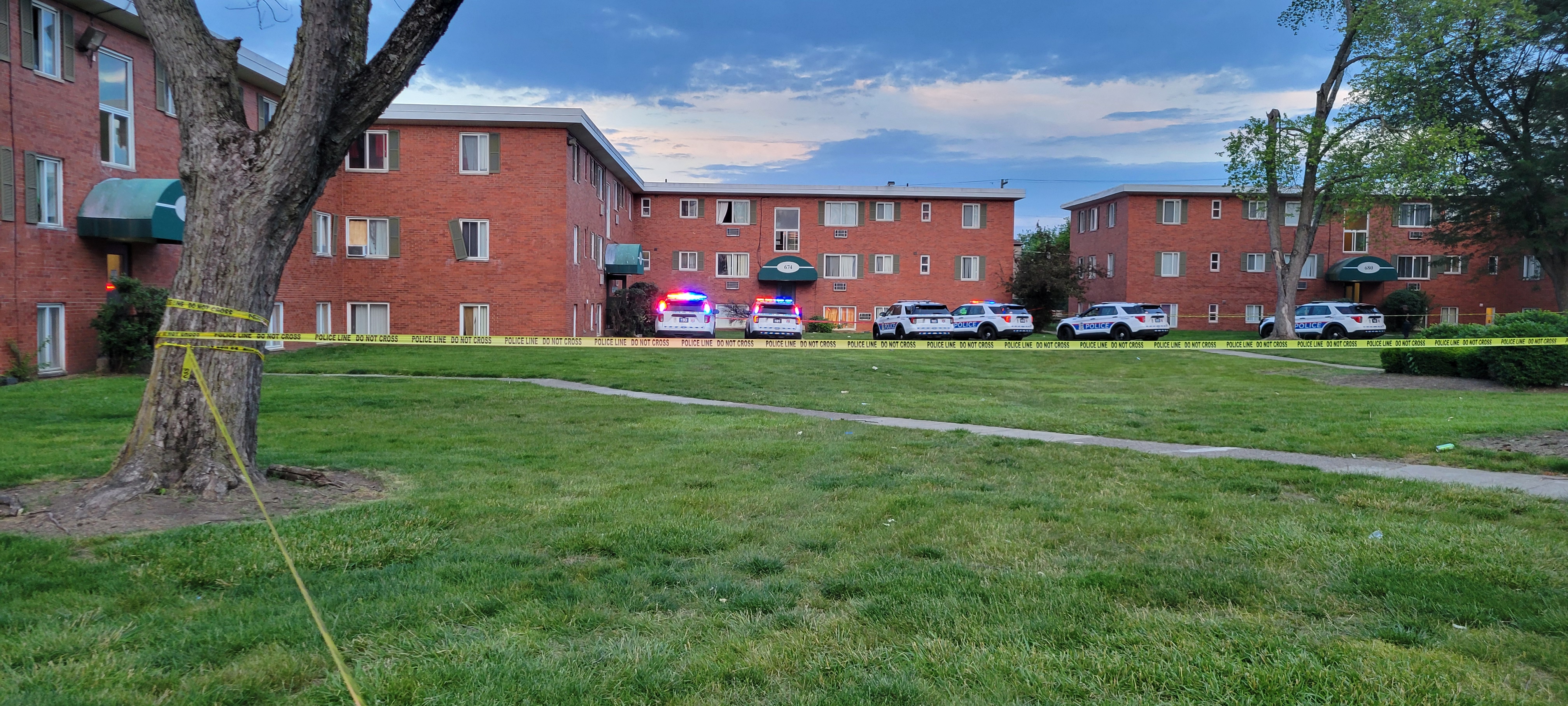 Police respond to a shooting on the 600 block of Wedgewood Drive on June 5, 2025. (NBC4)
