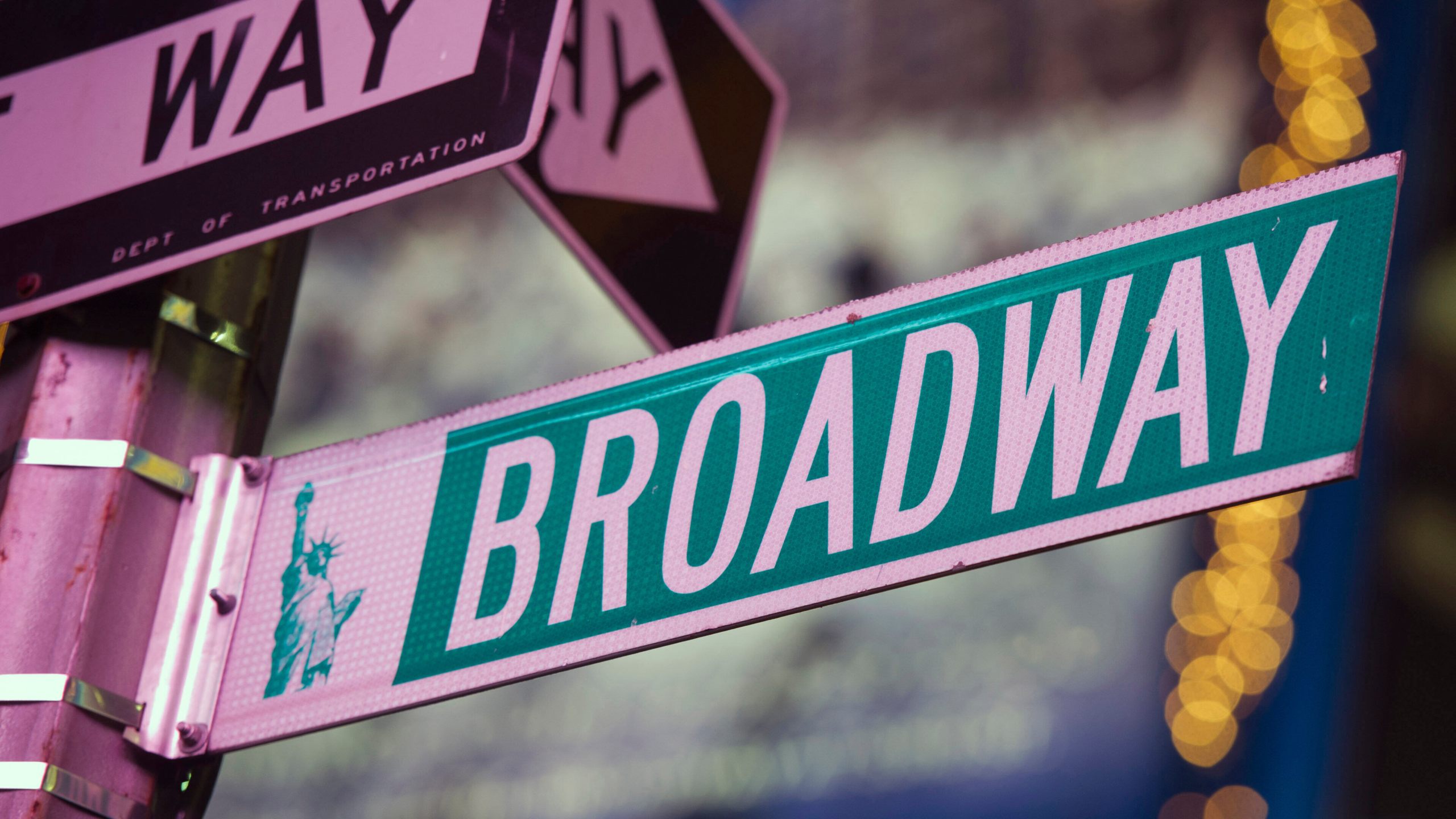 FILE - A Broadway street sign appears in Times Square, in New York on Jan. 19, 2012. (AP Photo/Charles Sykes, File)