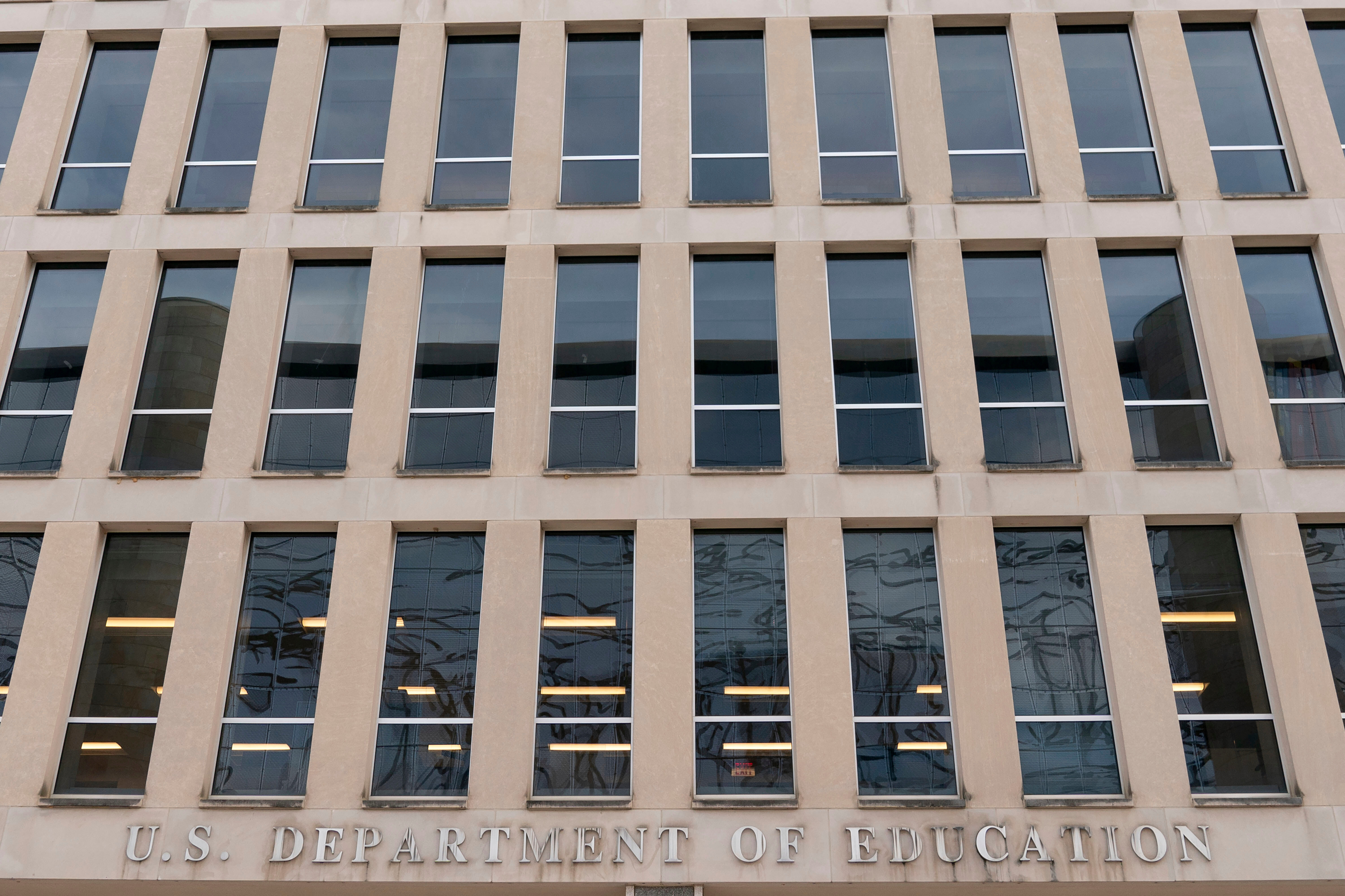 FILE - The U.S. Department of Education building is seen in Washington, on Nov. 18, 2024. (AP Photo/Jose Luis Magana, File)