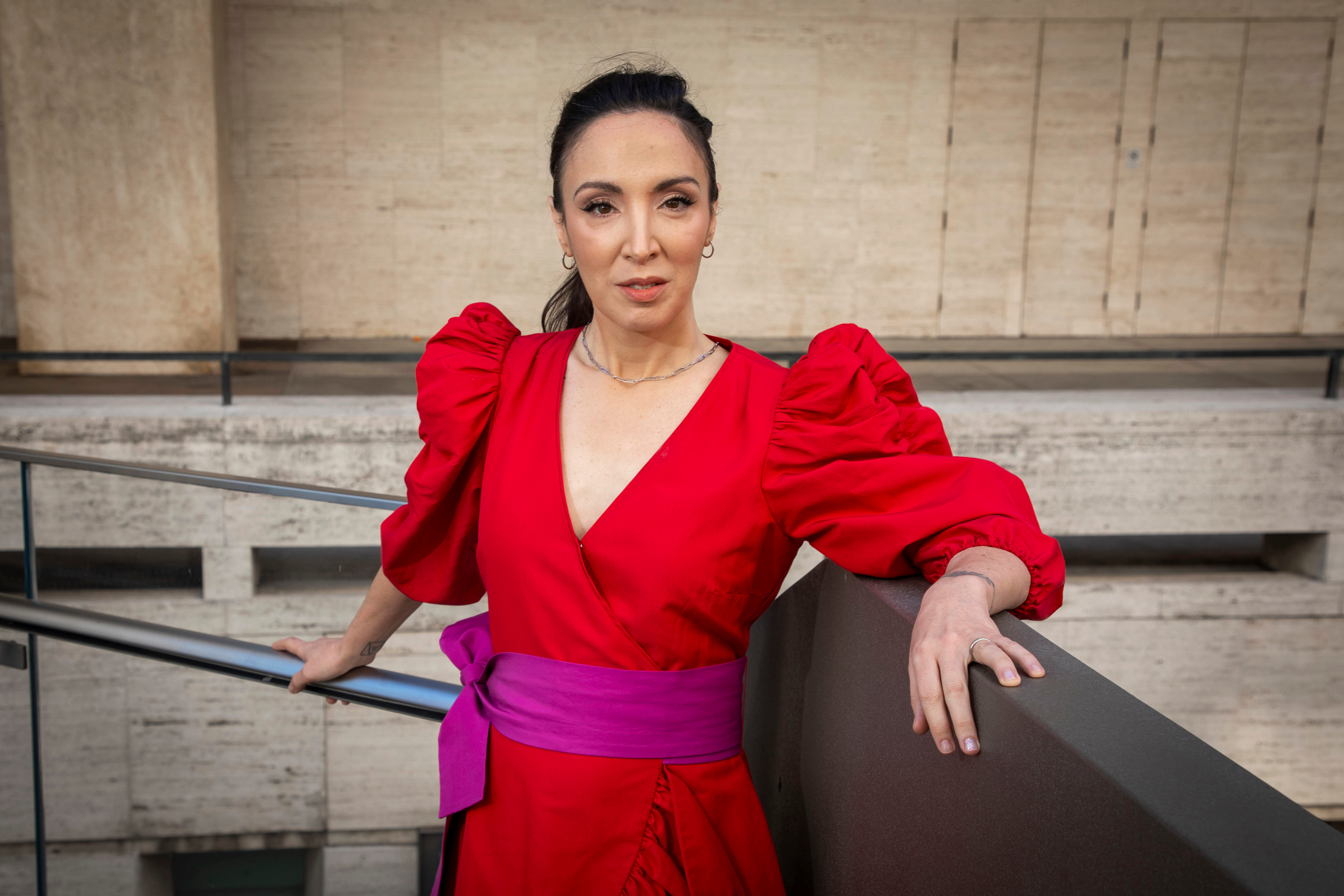 Filmmaker Mary Bronstein poses for a portrait in New York on Oct. 3, 2025. (Photo by Andy Kropa/Invision/AP)